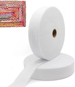 HexaHive 2 1/4 Inch Jelly Batting Roll Strips – 2 Rolls Total 70 Yards Upholstery Grade Needle Punched Polyester Batting for Roll Rugs, Quilts and Sewing Projects