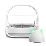 Sure Petcare SureFeed Microchip Pet Feeder Connect with Hub, RFID Collar Tags Compatible, Mobile App Control, for Wet and Dry Food, White, 4xC Cell Batteries Required, Not Included