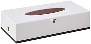 TARGET HYGIENE ABS-Plastic Heavy Duty White Table Top Dispenser with Lock (Free 100 Tissue Pcs)