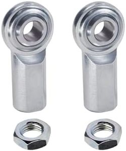 Rod End 2pcs 3/8 x 3/8-24 ECF6 Female Economy Right Hand Rod End Bearing with Jam Nuts Included Heim Joint Rod End Direct