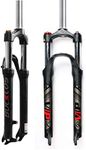 BUCKLOS 26/27.5/29 MTB Suspension Fork Travel 100mm, 28.6mm Straight Tube QR 9mm Crown Lockout Aluminum Alloy XC Mountain Bike Front Forks