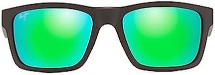 Maui Jim Unisex The Flats Sunglasses, Brown with Mint Interior