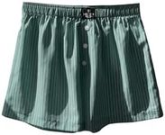 SHENHE Women's Striped Pajama Shorts Button Wide Leg Pj Shorts Y2K Comfy Micro Sleep Shorts Cute Boxers Green L