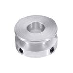 1Pc 30mm Aluminum Alloy Single Groove Pulley 4/5/6/8/10/12/14/15 mm Fixed Bore Pulley Wheel for Motor Shaft 6 mm Round Belt