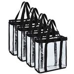 Fasmov Set of 4 Vinyl Record Storage Bags Hold up to 144 Albums (36 Each Bag)