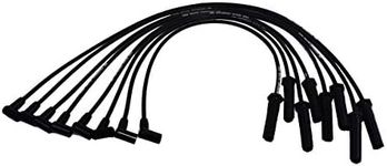 A-Team Performance - Silicone Spark Plug Wires Set Ignition Accessorie Automotive Wire Kit - Compatible with AMC Jeep V8 290 304 343 360 390 401 Black 8.0mm