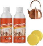 Brass Brass Cleaner, Brass Cleaner and Polish, Copper Cleaner and Polish, Brass Cleaner and Polish Spray, Copper Cleaner and Polish for Pots and Pans (2 Pcs)