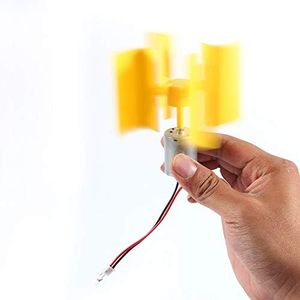 MAGT Electricity Generator, Diy Kit Small Motor Vertical Wind Turbines Blades Breeze Electricity Generator Can Work With Light Wind