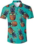 RAISEVERN Hawaiian Shirt for Men Pi