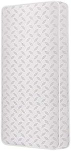 Dream On Me 2-in-1 Breathable 132 Premium Coil Inner Spring Standard Crib and Toddler Mattress, White, 51.5 x 27.5, 17 lb