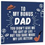 Step Dad Birthday Card - Best Bonus Dad Ever - Happy Birthday Step Dad Card