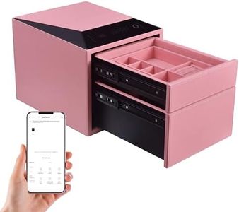 Biometric Fingerprint Jewelry Safe for Home Quick-Access Fingerprint Lock & Digital Keypad for Home Security