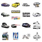 MUYINGZHUO Cartoon D Stickers 50PCS, Cool Anime Sticker Pack, Vinyl Decals for Laptop, Water Bottle, Car, Skateboard, Guitar, Helmet for Kids, Teens (D)