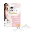 Tommee Tippee Made for Me Nipple Shields for Breastfeeding Mums, Soft, Flexible Silicone, Protects Sore and Cracked Nipples, Pack of 2