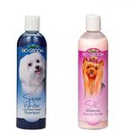 Bio-Groom White Dog Shampoo and Silk Creme Rinse Dog Conditioner (355 Milliliter) -Combo Pack