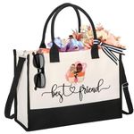 Best Friend Birthday Gifts for Women Tote Bag, Friendship Gifts for Women BFF Gifts Bestfriend Gifts for Friends Female Valentines Day Gifts Mothers Day Gift for Friend Sister Bestie Gifts for Women,