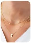 DORANA Gold Cross Necklaces for Wom