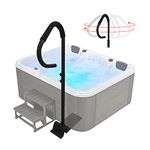 Spa/Hot Tub Safety Handrail Spa Side Handrail with Slide-Under Mount Base (Black)