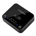 Avantree Audikast Plus Bluetooth 5.0 Transmitter for TV PC with Volume Control, aptX Low Latency Wireless Audio Adapter for 2 Headphones (Optical, Aux, RCA, USB) 100ft Long Range (No Receiver Mode)