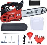 25cc 2-Stroke Gas Chainsaws Powered with Tool Kit 12 Inch Petrol Chain Saw for Cutting Wood Farm Garden