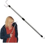 Forzaddik 17-26 Inch Extendable Dressing Stick, Stainless Steel Adjustable Dressing Aids for Disabled and Elderly