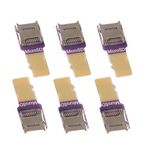 Micro SD Card Extension Board 3D Printer External Micro SD Card Car Navigation Memory Card Male to Female Extension Cable Wear Resistant PCB Board (6 pcs)