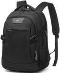 DUSLANG Anti-Theft Laptop Backpack, Black, 15.6-14-13 Inch Laptop Sleeve, USB Charging Port