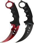 Karambit Knife Fixed Blade Knife Karambit Knife with Sheath and Cord Suitable for Hunting Camping Field Survival and Collection(BKRE)