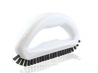 The Crown Choice Grout Cleaning Brush| Grout Cleaner and Scrub Brush with Stiff Durable Bristles | Scrub Brush for Cleaning Bathroom, Shower, Tile, Kitchen, Floor, Bathtub, Corners and Carpet (White)