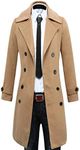 sicoozoe Men's Trench Coat Winter L