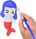 Neliblu Paintable Squishies for Kids - DIY Paint Squishy Animals - Arts and Crafts Activity for Kids - Set Includes 1 Animal, 1 Paint Rack, 1 Brush - Ideal Gifts for Children - ONLY 1 Squishy