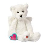 Heywood My Baby S Heartbeat Bear - Angel Teddy Bears Stuffed Animal W/ 20 Sec Voice Recorder - Angel Teddy Bear - White