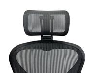 ERGOKING Headrest for Office Chair Headrest Attachment Compatible with Herman Miller Aeron Remastered - Fully Adjustable Height & Tilt, Removable Coat Hanger - Black Frame, Black Onyx Mesh