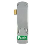 Exidor 297 Emergency Fire Exit Push Pad Panic Latch for Single Door (Silver)