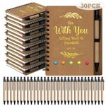 HochoLii Spiral Notebooks 30 pack, Christian Gifts Bulk Include Spiral Notebook and Bible Ballpoint Pen Prayer Journal Religious Party Favors God Scripture Notepad for Women Church Family (Brown)