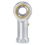 sourcing map PHS16 Spherical Rod End Bearing 16mm Bore Self-lubricated Joint Bearing M16x2.0 Right Hand Female Thread Connector