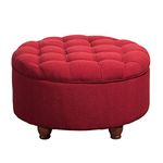 Kinfine Tufted Round Cocktail Ottoman