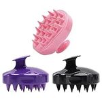 3 Pcs Silicone Hair Scalp Massager 