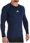 adidas Alphaskin Long Sleeve Compression T-Shirt (841T) 2XL/Collegiate Navy