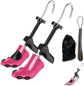 CuteHome Coppia di Barelle per Scarpe con Tacco Alto, Tendiscarpe da Donna a Due Vie, Espande la Lunghezza e la Larghezza delle Scarpe,Rosso