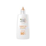 Garnier Ambre Solaire Daily UV Fluid, SPF50+, Corrects & Prevents Dark Spots, Boosts Glow, Invisible Finish, Super UV Vitamin C, 40ml