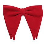 PELUCHE Solid Essentials Red Velvet Butterfly Bow Tie