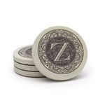 Thirstystone Drink Coaster Set, Monogrammed Letter Z