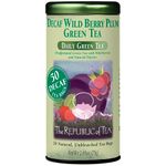 The Republic Of Tea Decaf Wild Berry Plum Green Tea, 50 Tea Bags