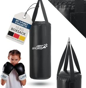 ArtSport® Boxsack Kinder - 8kg Boxsack Hängend inkl. Boxhandschuhe, Bandage & Deckenhalterung - Ideales Sport Set zum Boxen ab 6 Jahren