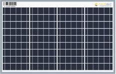 Saurally Solar 50W 12V Solar Panel with Junction Box