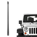 RYDONAIR Antenna Compatible with Jeep Wrangler JK JKU JL JLU Rubicon Sahara (2007-2024) | 13 inches Flexible Rubber Antenna Replacement | Designed for Optimized FM/AM Reception