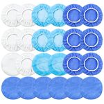 24 Pcs Car Buffing Pads, Microfiber Polishing Pad Bonnets for for Orbital Buffer Polisher, Buffer Waxers Bonnet Set 9 to 10 inch Polisher Attachment