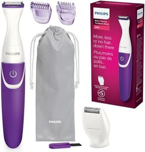 Philips Bikini Genie BRT383 Cordless Women's Trimmer for Bikini Line, with Shaving Head & Comb