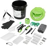 Mossy Oak 126PC Fishing Tool Kit, Fishing Gear with 25 in 1 Fishing Multitool Pliers, Bait Bucket with Lid, Speed Aerator, Fish Fillet Knife, Fishing Hook Kit, Fish Hook Remover, Fishing Gifts for Men